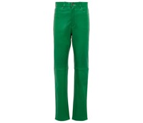 Stouls High-Rise Hose Terry aus Leder