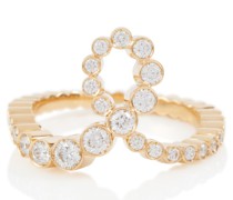 Sophie Bille Brahe Ring Grand Ensemble Ruban aus 18kt Gelbgold mit Diamanten