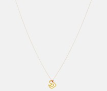 Halskette Patito aus 9kt Gelbgold mit Emaille