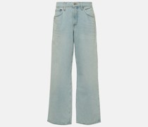 Mid-Rise Wide-Leg Jeans Fusion Jean