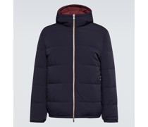 Brunello Cucinelli Kapuzenjacke mit Dauneneinsaetzen