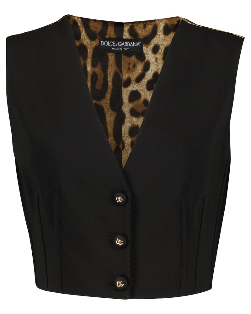 Dolce & Gabbana Damen Dolce&Gabbana Weste aus Twill ER8528 Dolce & Gabbana Damen Dolce&Gabbana Weste aus Twill ER8528