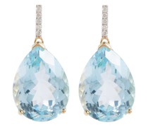 Mateo Ohrringe aus 14kt Gelbgold mit Diamanten und Topas