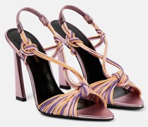 Saint Laurent Sandalen Pool mit Leder