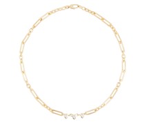Jade Trau Halskette Priscilla aus 18kt Gelbgold mit Diamanten