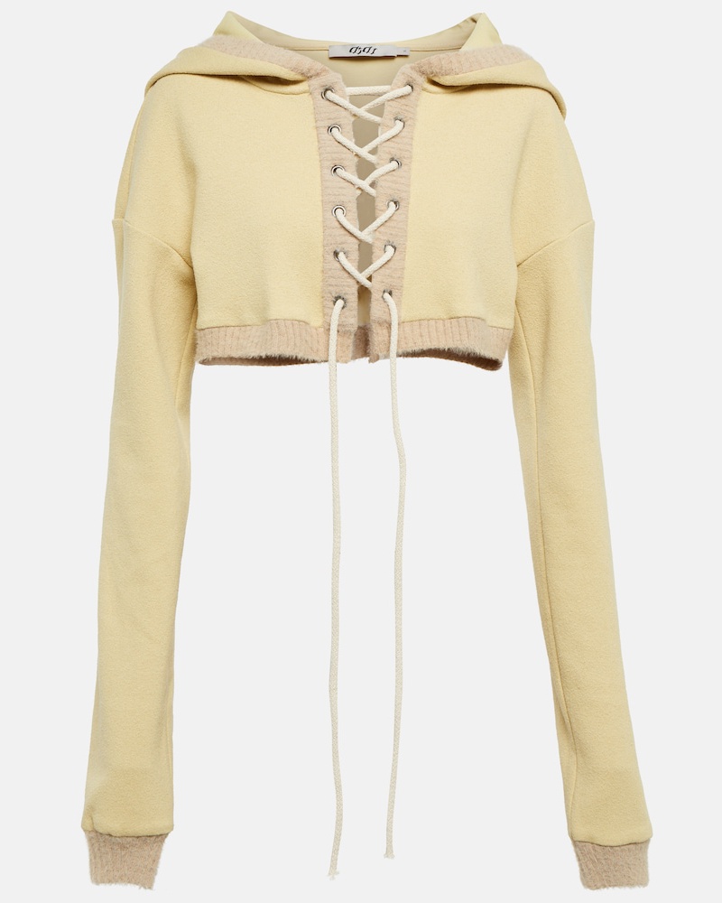 DIDU Damen Didu Cropped-Hoodie aus Fleece IY6811 DIDU Damen Didu Cropped-Hoodie aus Fleece IY6811