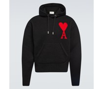 Ami Paris Hoodie Ami De Coeur aus Schurwolle