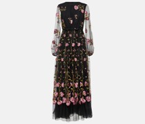 Giambattista Valli Bestickte Robe aus Tuell