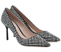 Miu Miu Verzierte Pumps aus Leder
