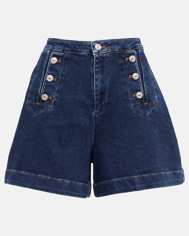 7 for all mankind Damen 7 For All Mankind High-Rise Jeansshorts Marina