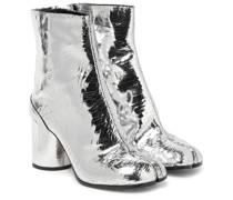 Maison Margiela Ankle Boots Tabi aus Metallic-Leder