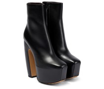 Bottega Veneta Plateau-Ankle Boots aus Leder