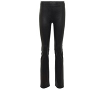 Stouls Cropped-Hose aus Leder