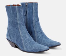 Ankle Boots aus Denim