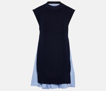 Sacai Minikleid aus einem Baumwollgemisch