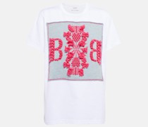 Barrie T-Shirt aus Baumwolle und Kaschmir
