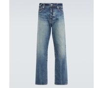 High-Rise Straight Jeans Asagao