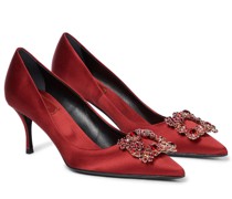 Roger Vivier Pumps Flower Strass 65 aus Satin