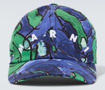 Marni Bestickte Baseballcap aus Baumwolle