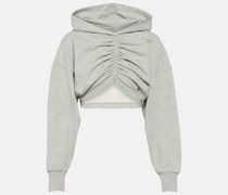 Cropped-Hoodie aus Jersey