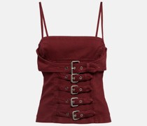 Blumarine Top aus Denim