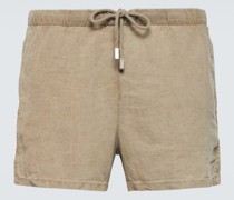 Shorts aus Leinen