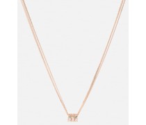 Halskette aus 18kt Rosegold mit Diamanten