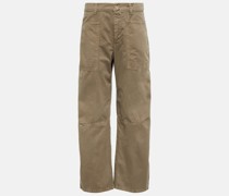 Low-Rise-Hose Brylie aus Baumwolle
