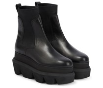 Sacai Plateau-Chelsea Boots aus Leder