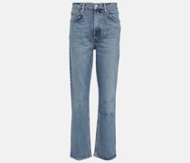 High-Rise Straight Jeans Stovepipe