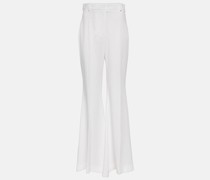 Nina Ricci High-Rise-Schlaghose aus Cady