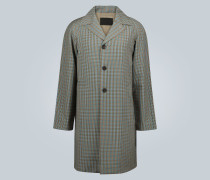 Karierter Trenchcoat aus Wolle