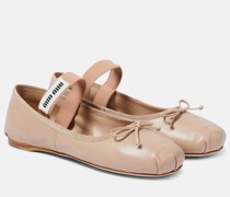 Ballerinas aus Leder