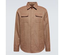 Thom Sweeney Hemdjacke aus Leinen, Wolle und Seide