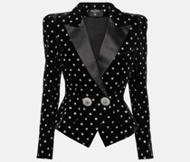 Balmain Blazer aus Samt