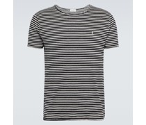 Saint Laurent Gestreiftes T-Shirt