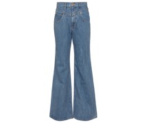 X ELLERY High-Rise Flared Jeans Highway