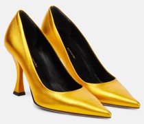 Proenza Schouler Pumps aus Metallic-Leder