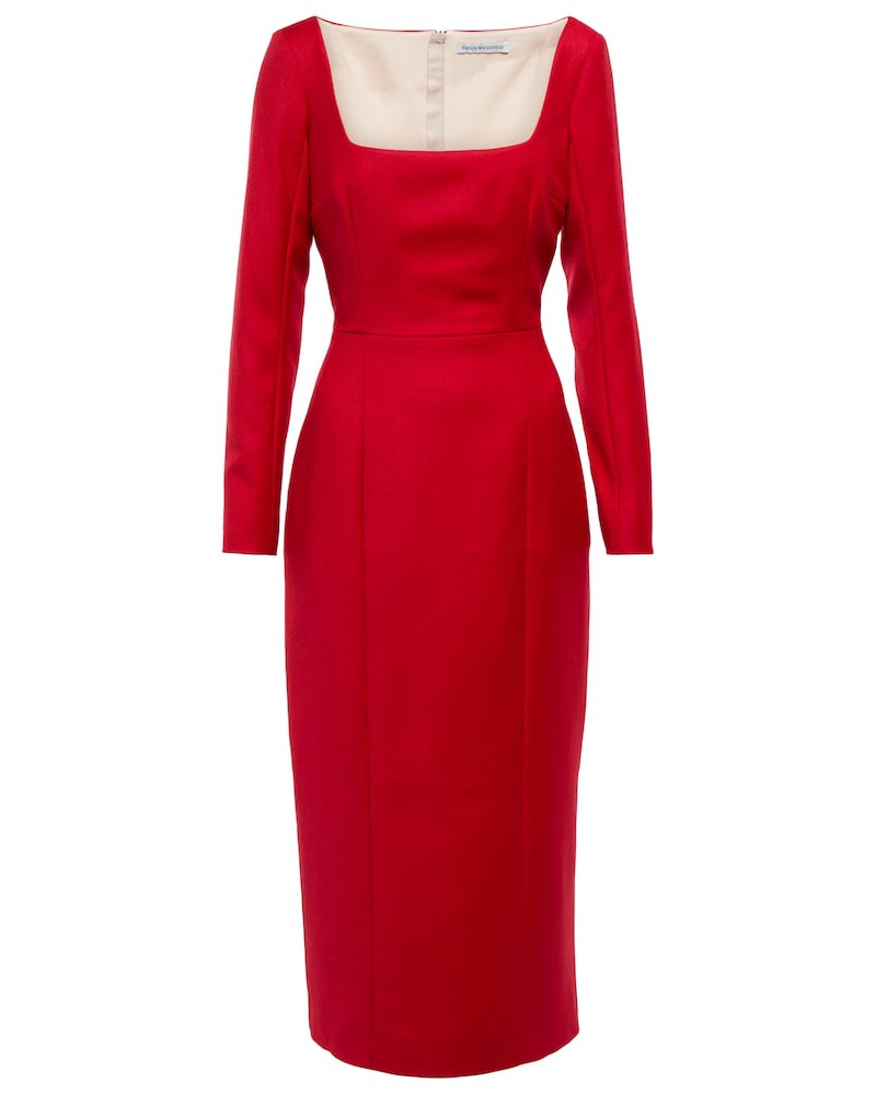 EMILIA WICKSTEAD Damen Emilia Wickstead Midikleid Jenna aus Wollflanell EMILIA WICKSTEAD Damen Emilia Wickstead Midikleid Jenna aus Wollflanell