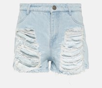 Dion Lee High-Rise Jeansshorts