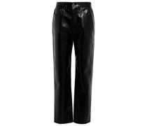 Agolde Hose 90s Pinch Waist mit Leder