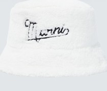 Bestickter Hut aus Faux Fur