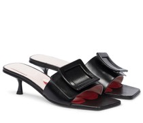 Roger Vivier Sandalen Covered Bucle aus Leder