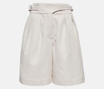 Loro Piana Bermuda-Shorts aus Baumwolle und Leinen