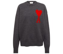 Ami Paris Pullover Ami de Cour aus Schurwolle