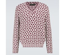 Gemusterter Pullover aus Wolle und Kaschmir