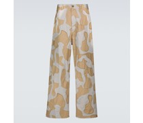 Bedruckte Hose aus Baumwolle