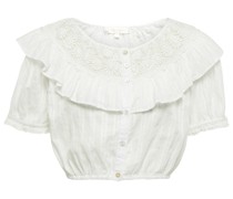 LoveShackFancy Cropped-Top Elania aus Baumwolle
