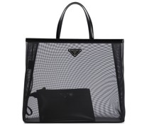 Tote Large aus Mesh und Leder