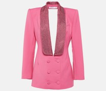 Area Verziertes Minikleid aus Wolle